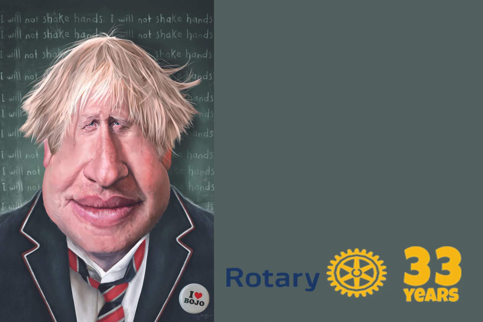 Boris Johnson by Judy Nadin